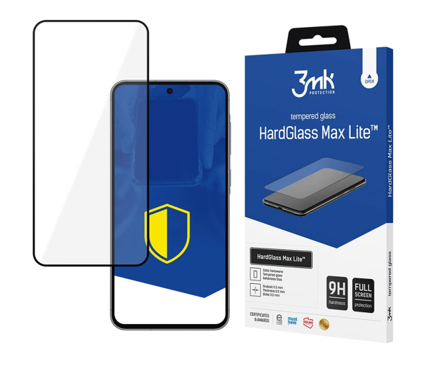 3mk HardGlass Max Lite Black do Samsung Galaxy A36/A56 - 1511648 - zdjęcie